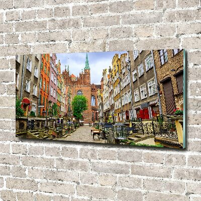 Cuadro de cristal templado moderno horizontal Gdansk, Polonia