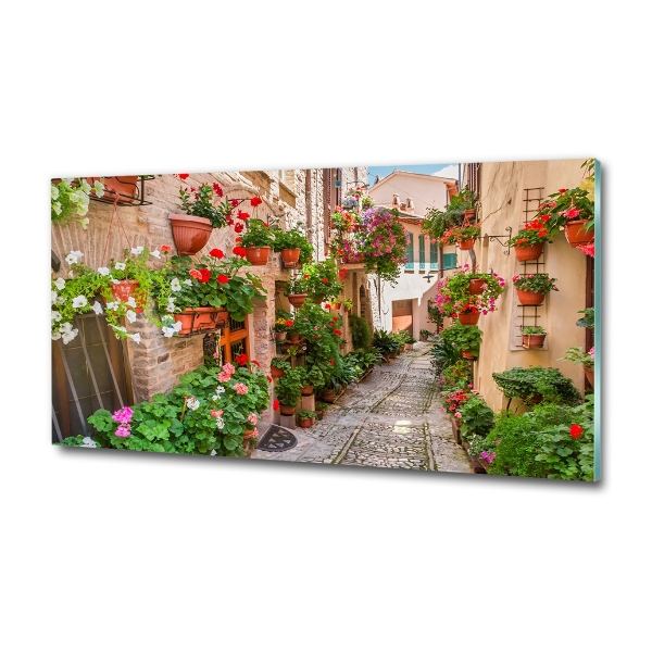 Impresión en cristal con acabado brillante horizontal calles italianas