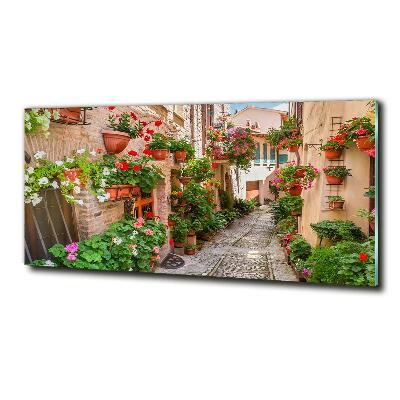 Impresión en cristal con acabado brillante horizontal calles italianas