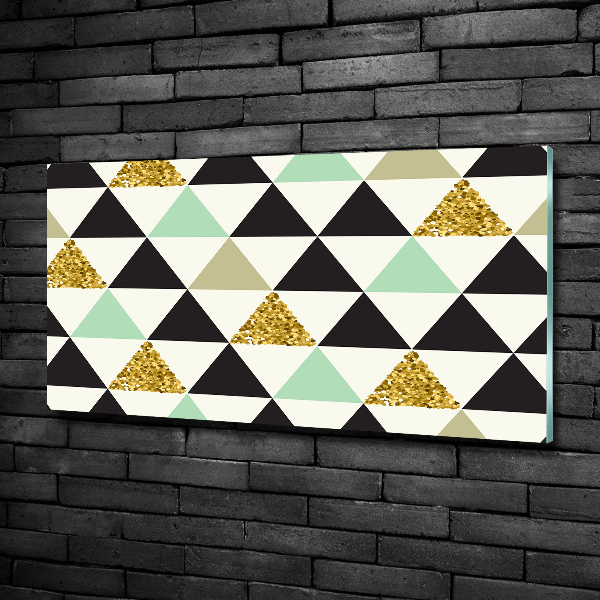 Foto-obraz szklany Kolorowe trójkąty