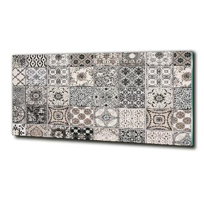 Cuadro decorativo de vidrio para salón horizontal Azulejos de cerámica