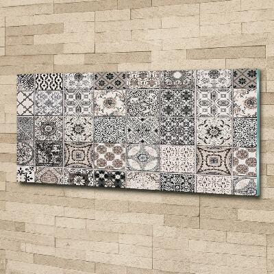 Cuadro decorativo de vidrio para salón horizontal Azulejos de cerámica