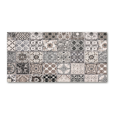 Cuadro decorativo de vidrio para salón horizontal Azulejos de cerámica