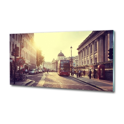 Cuadro decorativo de vidrio para salón horizontal Londres
