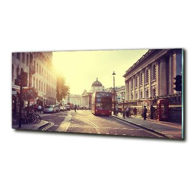 Cuadro decorativo de vidrio para salón horizontal Londres