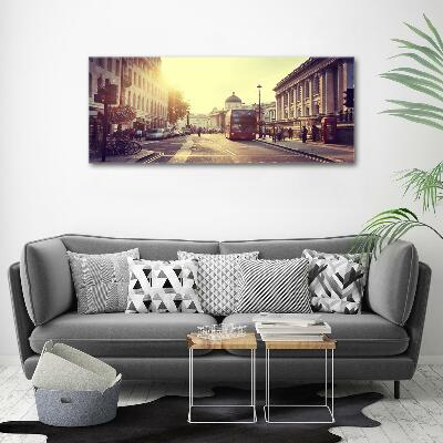 Cuadro decorativo de vidrio para salón horizontal Londres