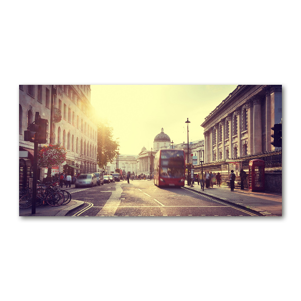 Cuadro decorativo de vidrio para salón horizontal Londres