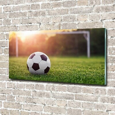 Cuadro decorativo de vidrio para salón horizontal Fútbol americano