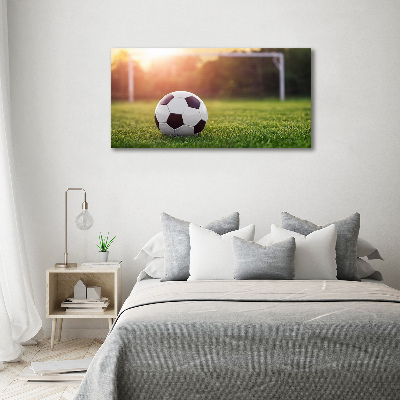 Cuadro decorativo de vidrio para salón horizontal Fútbol americano