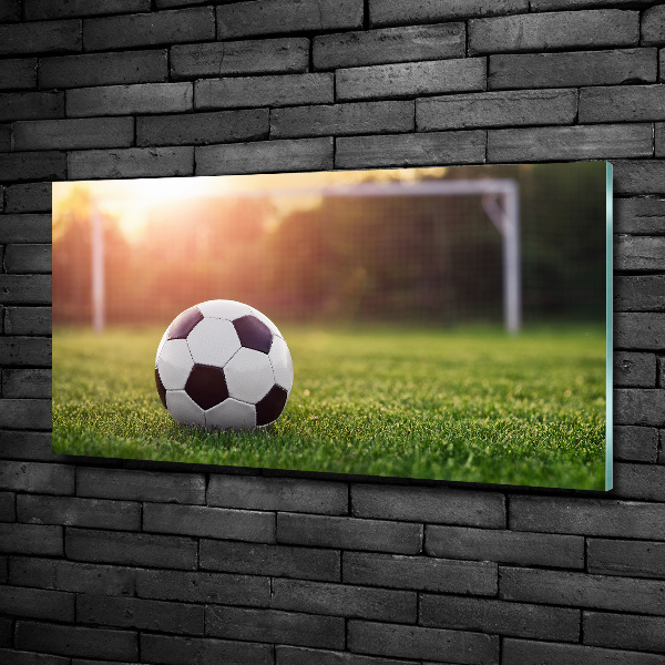 Cuadro decorativo de vidrio para salón horizontal Fútbol americano