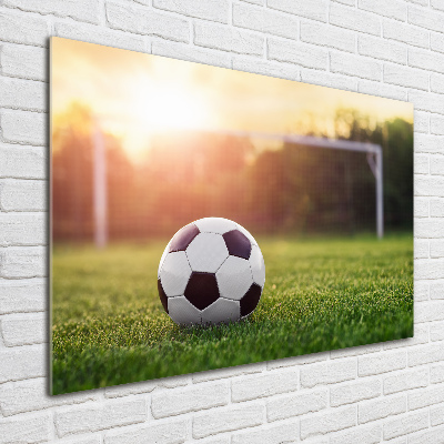 Cuadro decorativo de vidrio para salón horizontal Fútbol americano