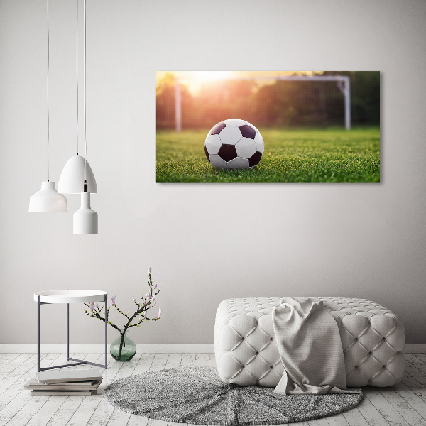Cuadro decorativo de vidrio para salón horizontal Fútbol americano