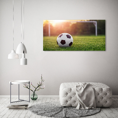 Cuadro decorativo de vidrio para salón horizontal Fútbol americano