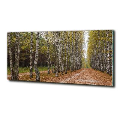 Cuadro decorativo de vidrio para salón horizontal Avenida Birch