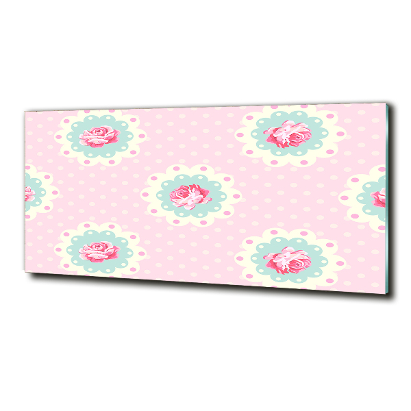 Foto en cristal de alta calidad con impresión uv horizontal Rosas