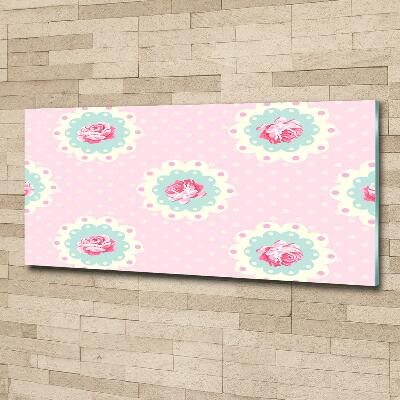 Foto en cristal de alta calidad con impresión uv horizontal Rosas