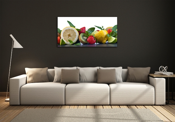 Foto en cristal de alta calidad con impresión uv horizontal Frutas y verduras