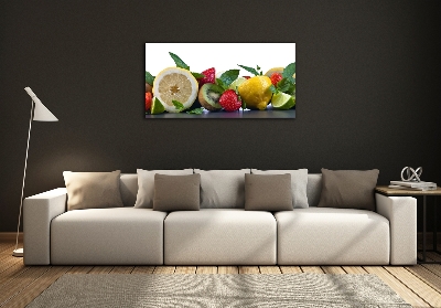 Foto en cristal de alta calidad con impresión uv horizontal Frutas y verduras