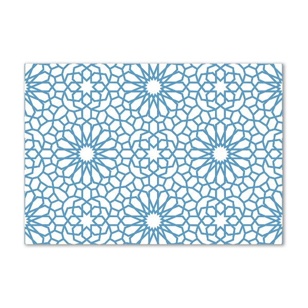 Cuadro de cristal templado moderno horizontal Patrón oriental