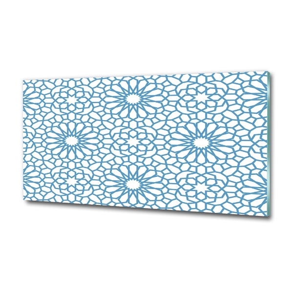 Cuadro de cristal templado moderno horizontal Patrón oriental