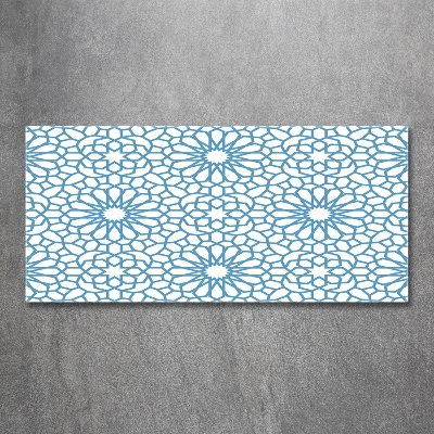 Cuadro de cristal templado moderno horizontal Patrón oriental