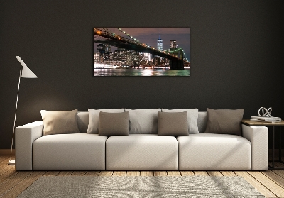 Foto en cristal de alta calidad con impresión uv horizontal Manhattan Nueva York