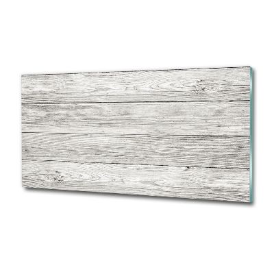 Foto en cristal de alta calidad con impresión uv horizontal Fondo de madera