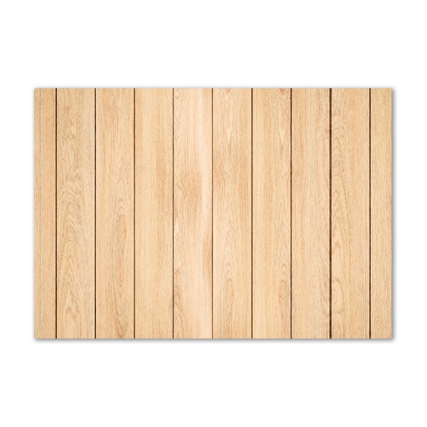 Cuadro de cristal templado moderno horizontal Fondo de madera