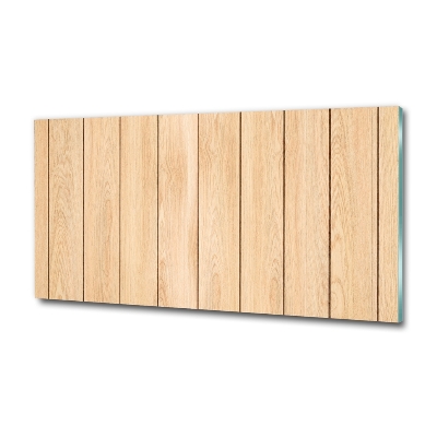 Cuadro de cristal templado moderno horizontal Fondo de madera