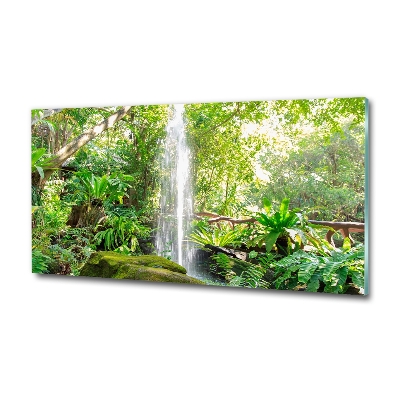 Cuadro de cristal templado moderno horizontal Cascada