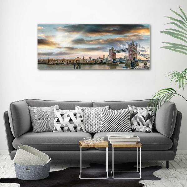 Impresión en cristal con acabado brillante horizontal Puente de la Torre de Londres