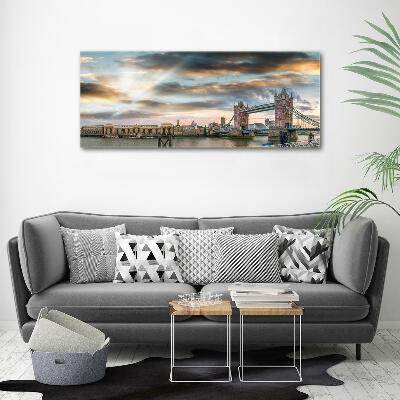 Impresión en cristal con acabado brillante horizontal Puente de la Torre de Londres