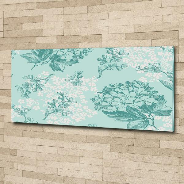 Cuadro decorativo de vidrio para salón horizontal Sin