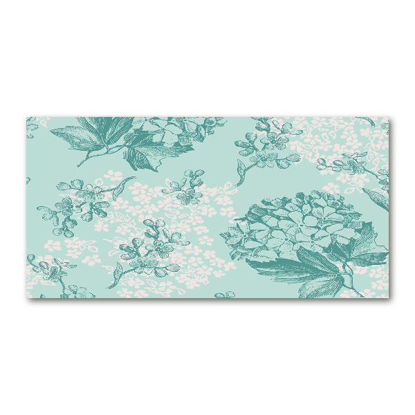 Cuadro decorativo de vidrio para salón horizontal Sin