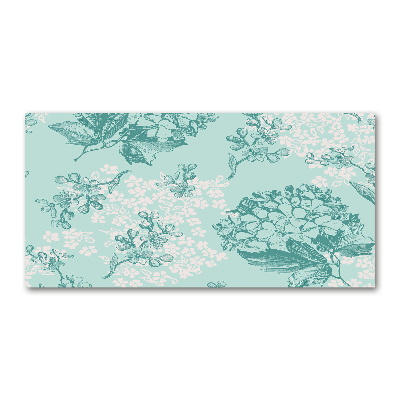 Cuadro decorativo de vidrio para salón horizontal Sin