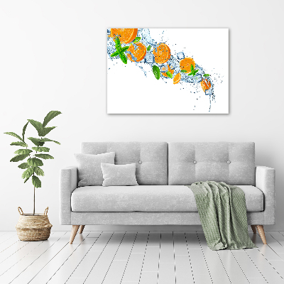 Impresión en cristal con acabado brillante horizontal Naranjas