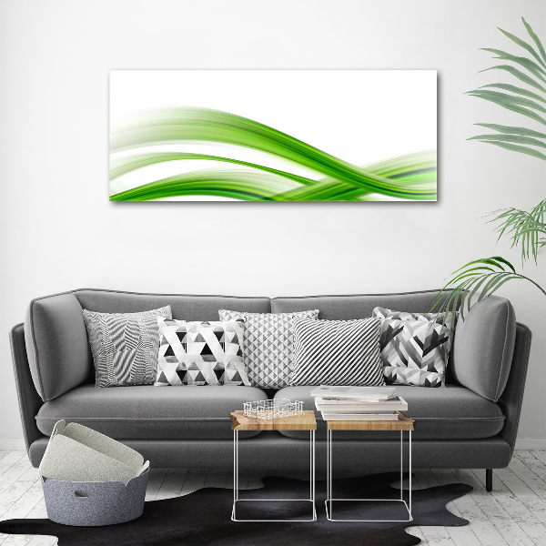 Foto en cristal de alta calidad con impresión uv horizontal Ondas abstractas