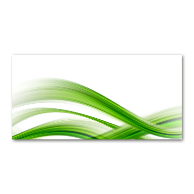 Foto en cristal de alta calidad con impresión uv horizontal Ondas abstractas