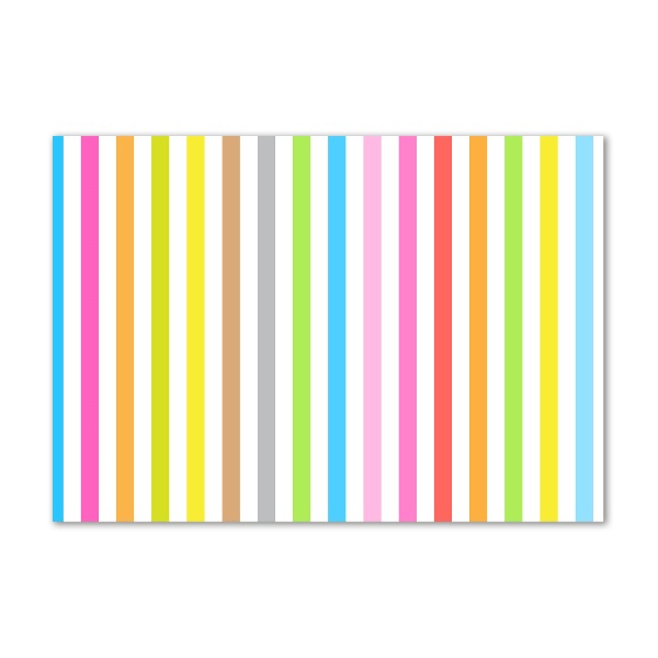 Foto obraz szkło hartowane Kolorowe paski