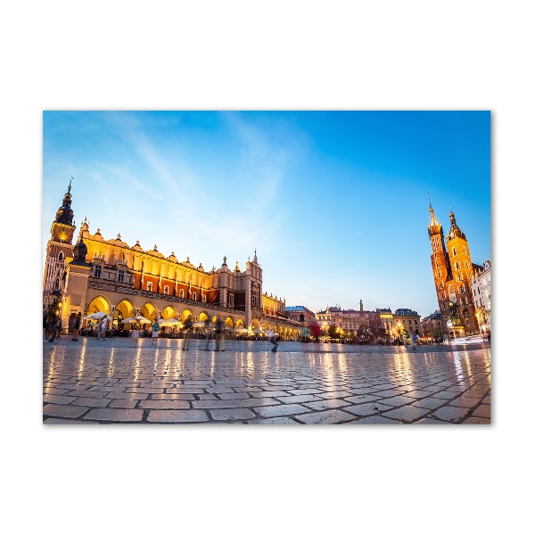 Foto en cristal de alta calidad con impresión uv horizontal Cracovia, Polonia