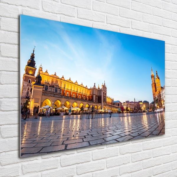 Foto en cristal de alta calidad con impresión uv horizontal Cracovia, Polonia