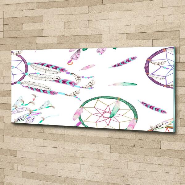 Foto en cristal de alta calidad con impresión uv horizontal Atrapasueños