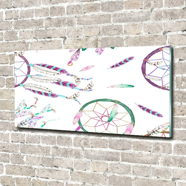 Foto en cristal de alta calidad con impresión uv horizontal Atrapasueños