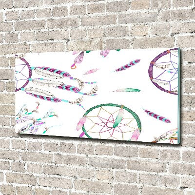 Foto en cristal de alta calidad con impresión uv horizontal Atrapasueños