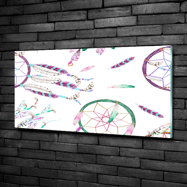 Foto en cristal de alta calidad con impresión uv horizontal Atrapasueños