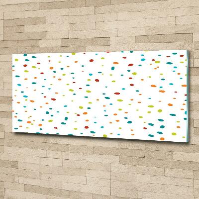 Fotoobraz na ścianę szklany Kolorowe kropki