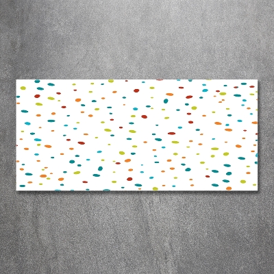 Fotoobraz na ścianę szklany Kolorowe kropki