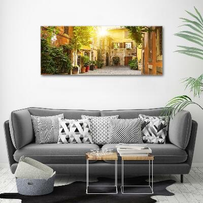 Impresión en cristal con acabado brillante horizontal calles italianas