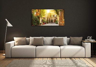 Impresión en cristal con acabado brillante horizontal calles italianas