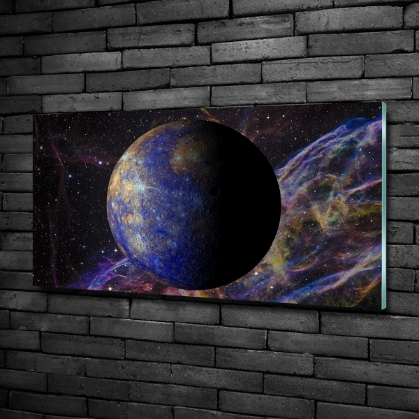 Foto en cristal de alta calidad con impresión uv horizontal Mercurio